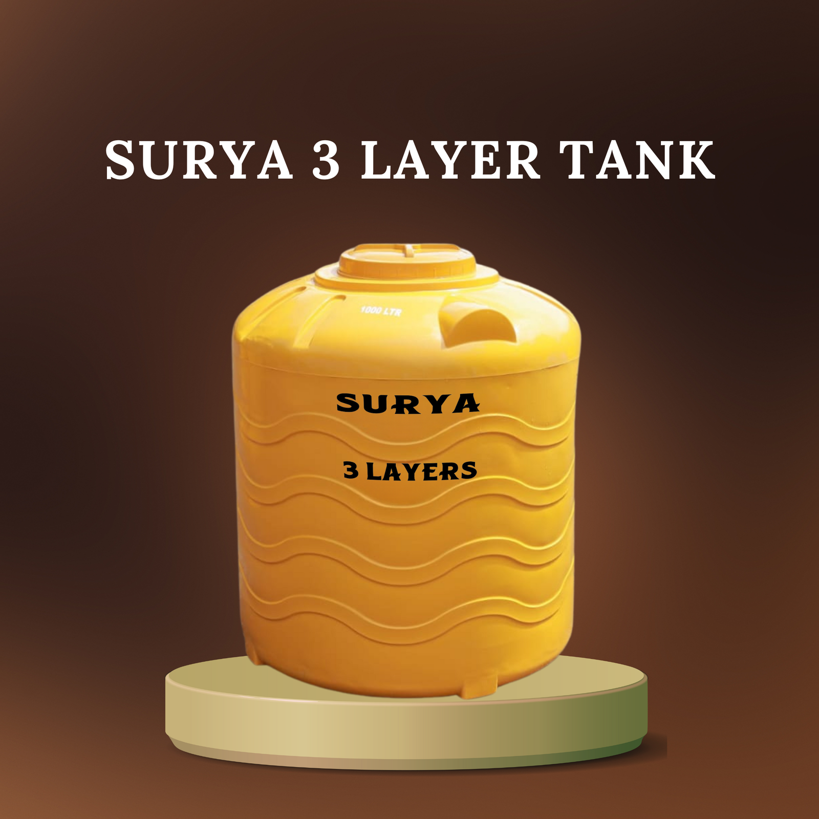 Surya 3 Layer Water Tank 500,1000, 2000 Liters