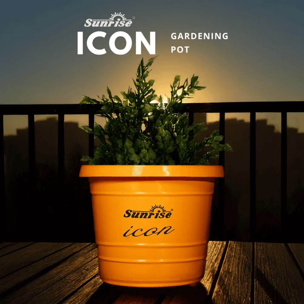 Sunrise Icon Gardening Pot